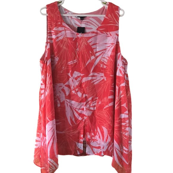 Alfani Plus Size Chiffon Split-Front Top S… - Picture 3 of 5